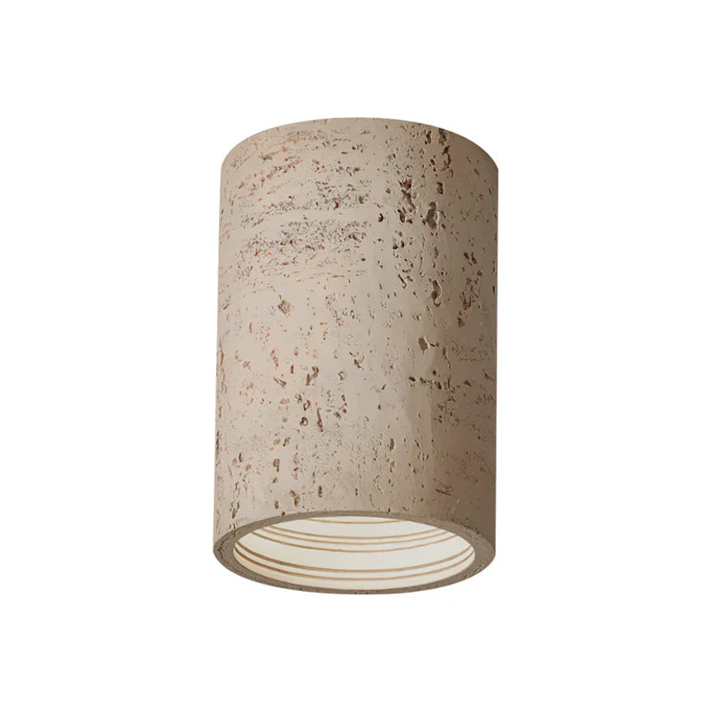 Modern Wabi-Sabi Cylindrical Ceiling Lamp